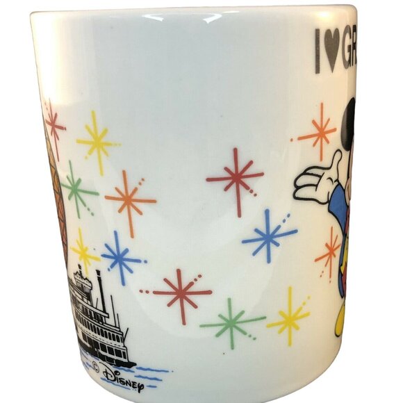 Disney World Mickey Mouse “I Love Grandma” Coffee Mug Cup Castle Epcot Vintage - Picture 5 of 8